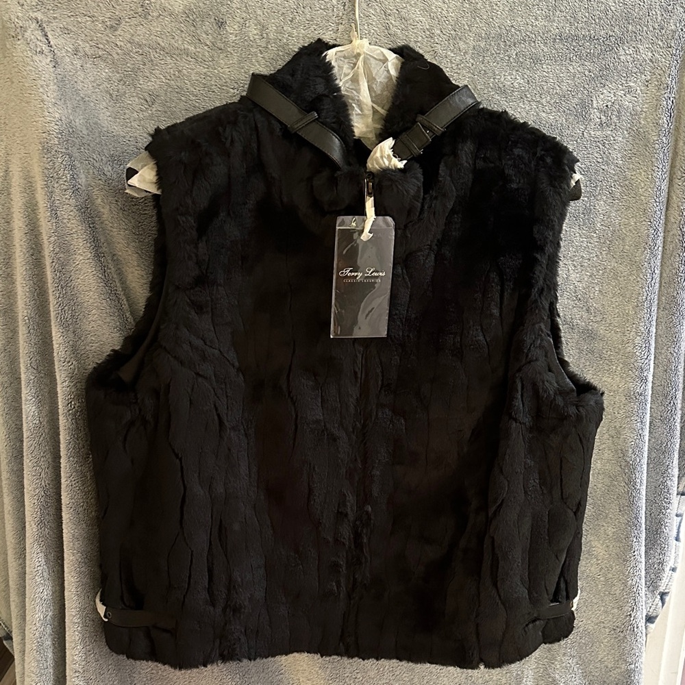 Terry Lewis Classic Luxuries Black Fur Vest